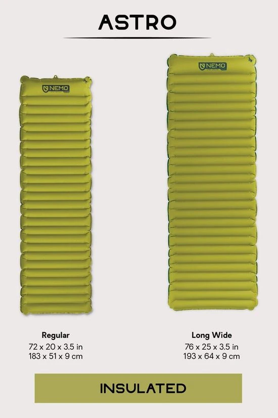 Nemo Astro Insulated Long Wide Luchtbed - Afbeelding 10