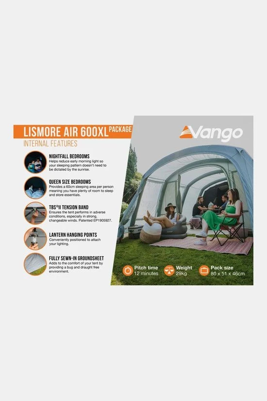 Vango Lismore Air 600XL Package Familietent - Afbeelding 4
