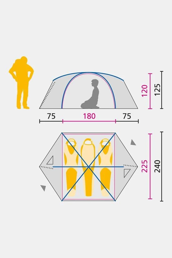 Jack Wolfskin Tent Eclipse III 3-Persoonstent - Afbeelding 3