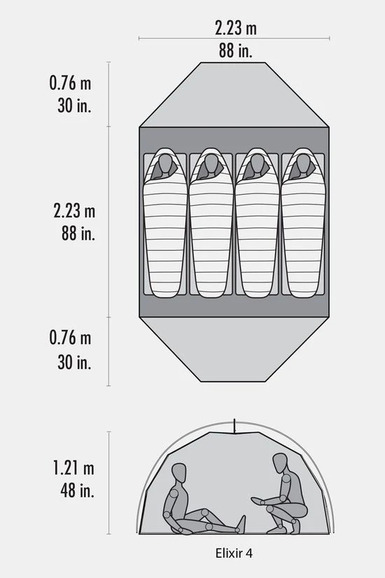 MSR Elixir 4-Persoons Tent - Afbeelding 8